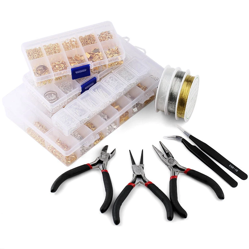 Jewelry Making Set - Zestaw narzędzi do wyrobu biżuterii: otwarte