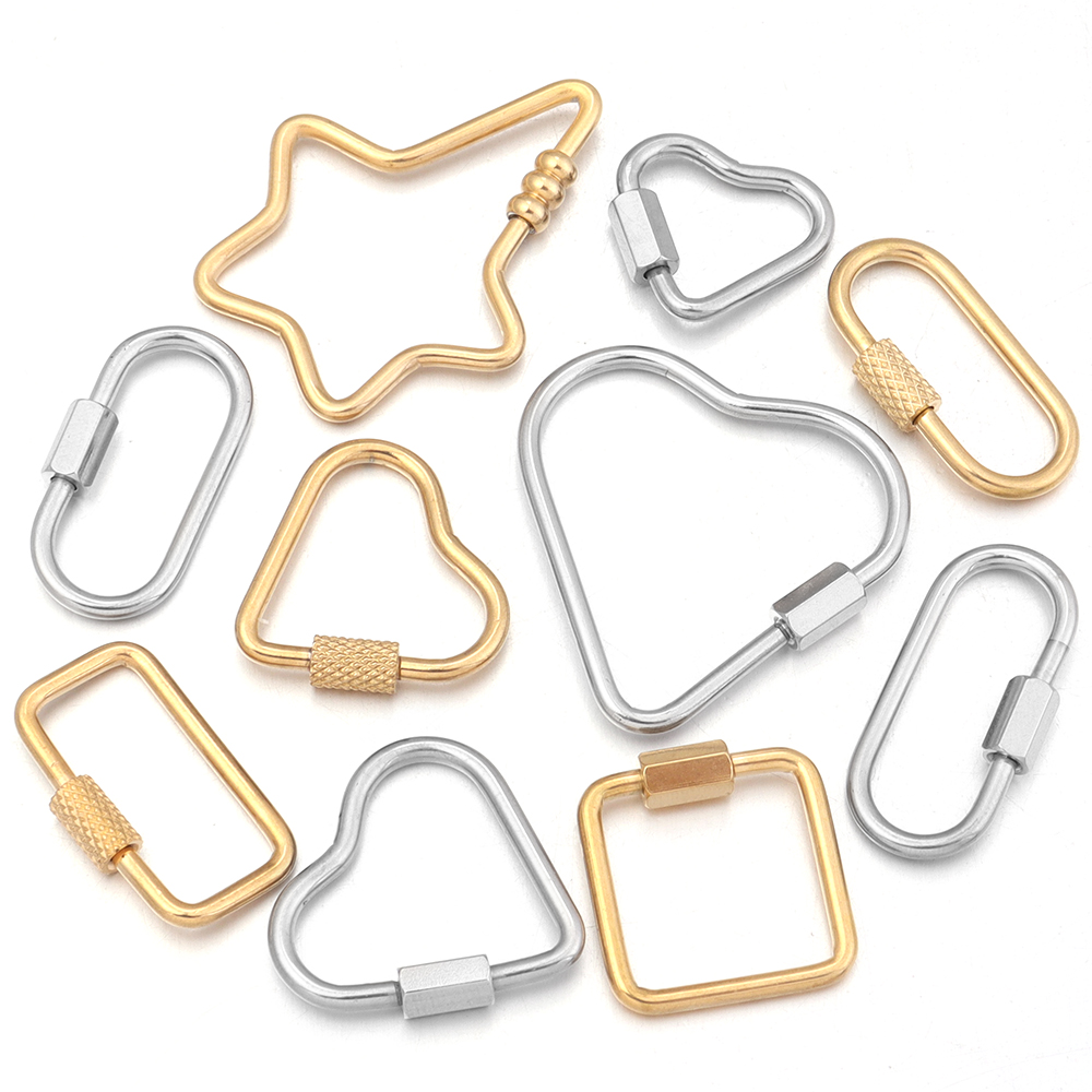 Jewelry Making Materials - 2 sztuk złota ze stali nierdzewnej