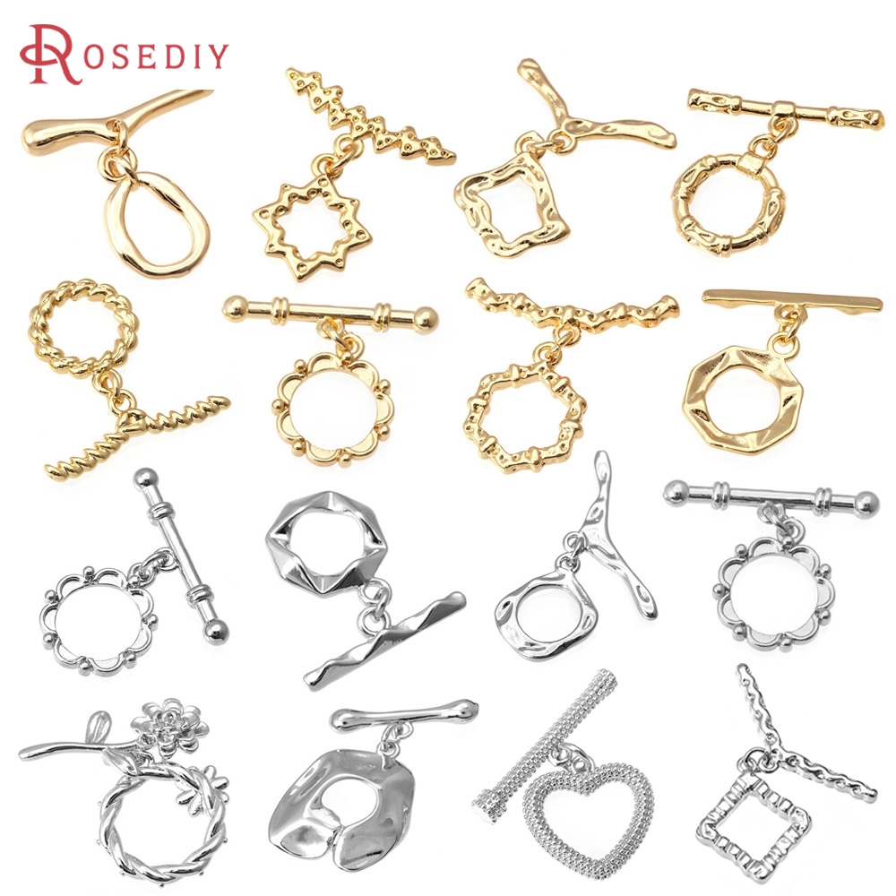 Jewelry Making Set - 6 Zestawów Okrągłych Zapięć Toggle z