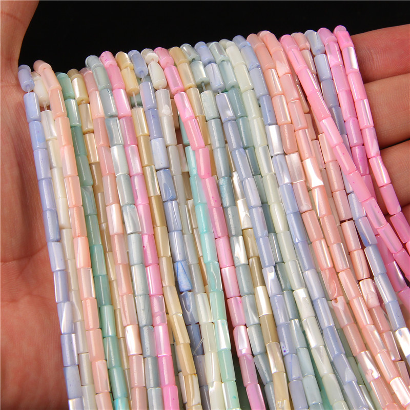 Seed Bead Tube - 4X8mm Tube Cylinder muszelki koraliki koraliki
