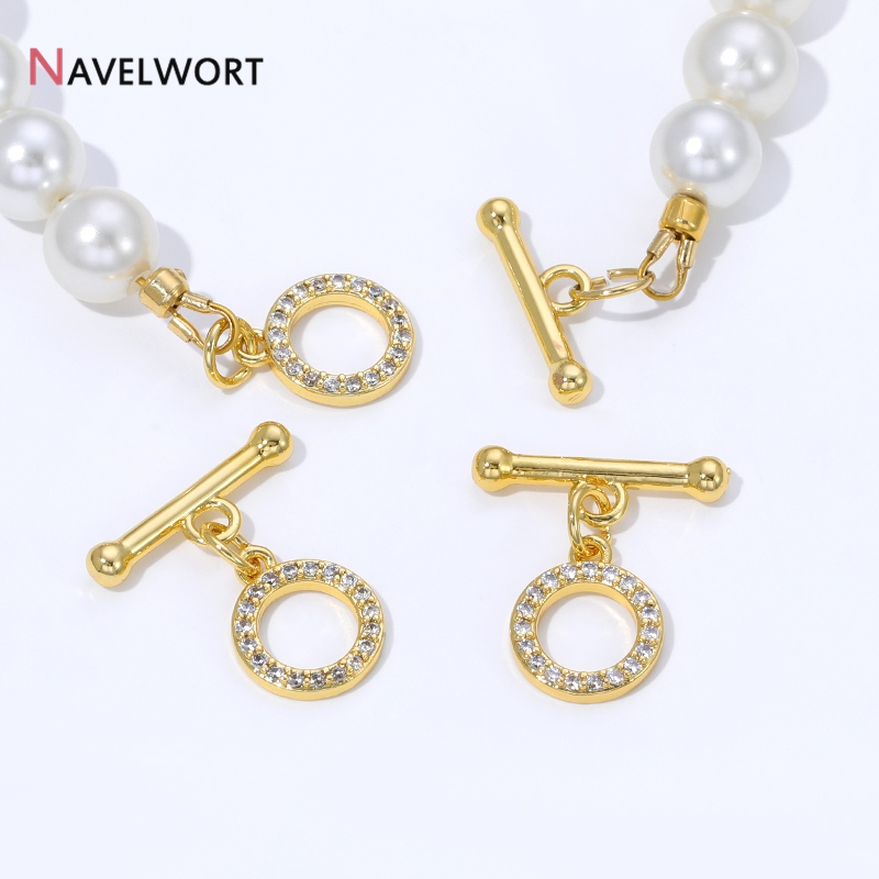 Jewelry Making Materials - Złote (18K) pozłacane mosiężne zapięcia OT