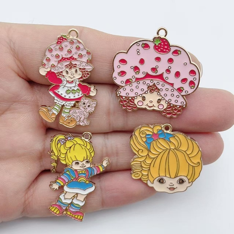 Jewelry Making - 10 szt. Urocze emaliowane metalowe zawieszki