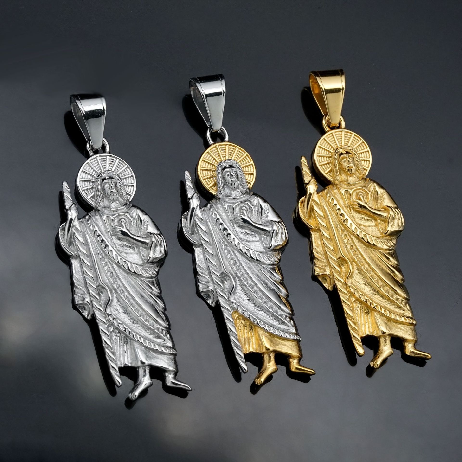 Santa Muerte 316L wisiorki ze  – Jewelry Making Singapore recenzja i cena