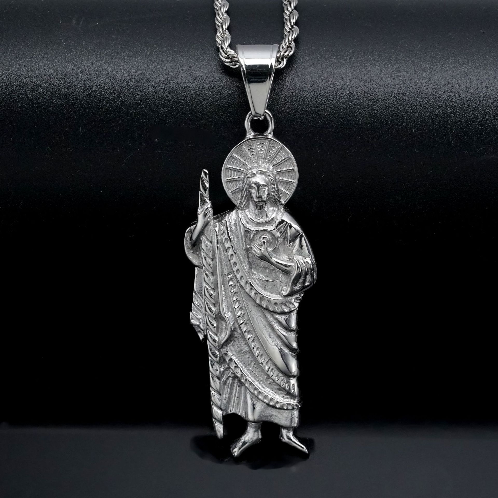 Santa Muerte 316L wisiorki ze  – Jewelry Making Singapore recenzja i cena