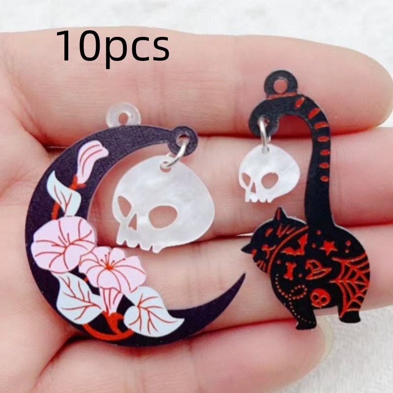 10 szt. Halloweenowe akrylowe  – Jewelry Making recenzja i cena