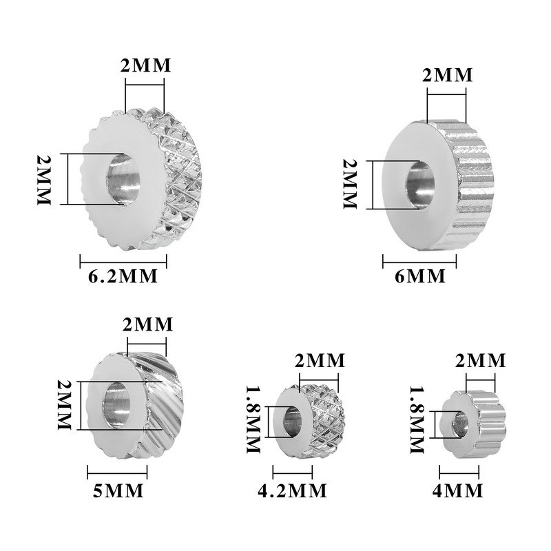 30 szt. Teksturowanych koralik – Jewelry Making Silver recenzja i cena