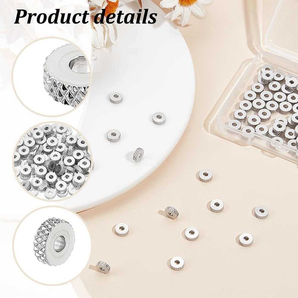 30 szt. Teksturowanych koralik – Jewelry Making Silver recenzja i cena