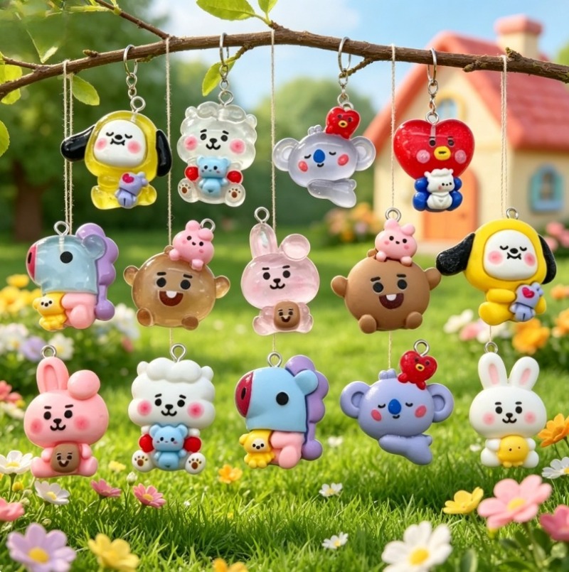 7 szt. BT21 Żywiczne Charmsy z – Jewelry Making With Resin recenzja i cena