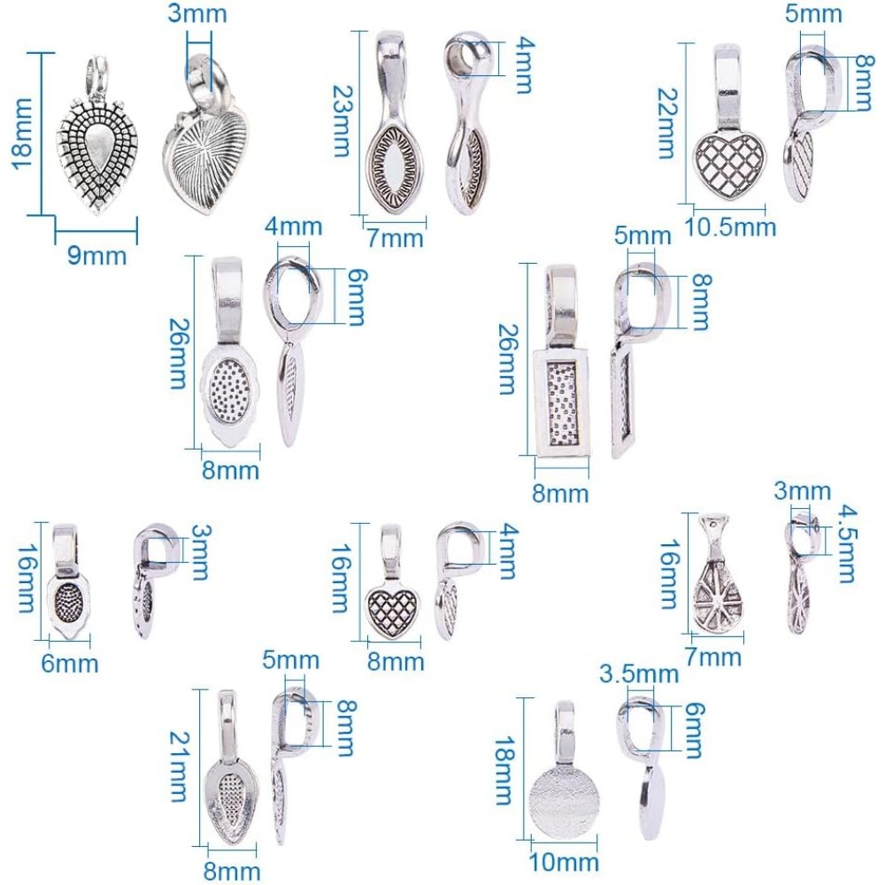 200 sztuk 10 stylów tybetański – Jewelry Making Silver recenzja i cena