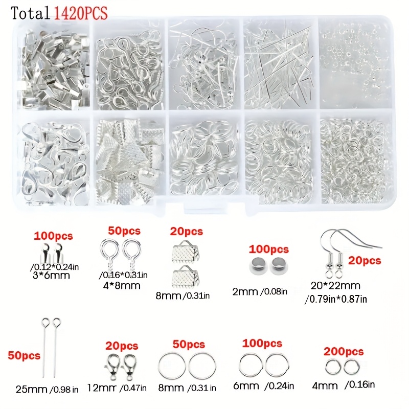 1420 szt. 1 pudełko Zestaw ele – Jewelry Making Tools And Supplies recenzja i cena